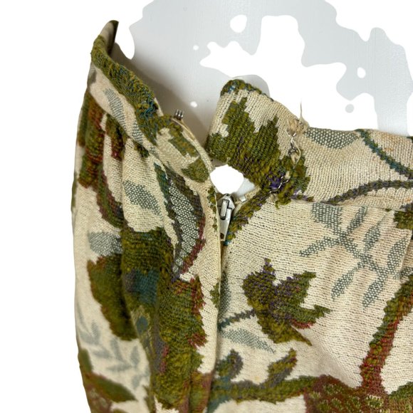 Vintage 70s Tapestry Skirt Women's Medium Floral Carpet Bagger Maxi Boho Nelly D - Picture 6 of 11